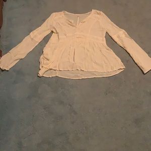 Hollister Long Sleeve Lace Blouse XS